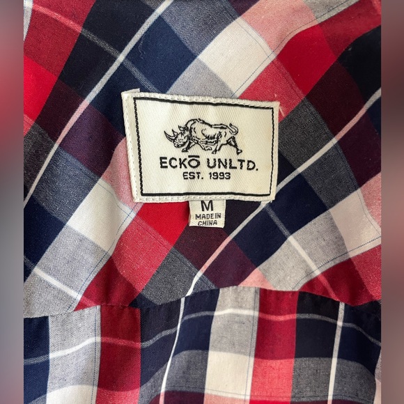 Ecko Unltd Casual Button Down Plaid for men - Picture 4 of 6